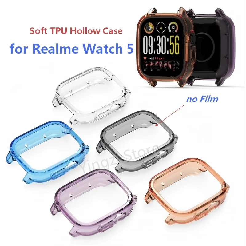 Premium Soft TPU Anti-scratch Smart Watch Protector Case with Hollow Bumper Design