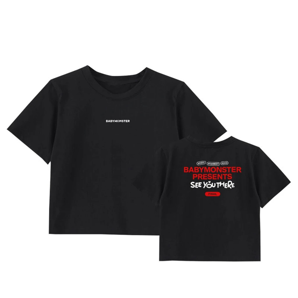 BABYMONSTER 限定 ジャージ Tシャツ ショート丈　フリーサ BABYMONSTER 限定 ジャージ Tシャツ ショート丈フリーサイズ