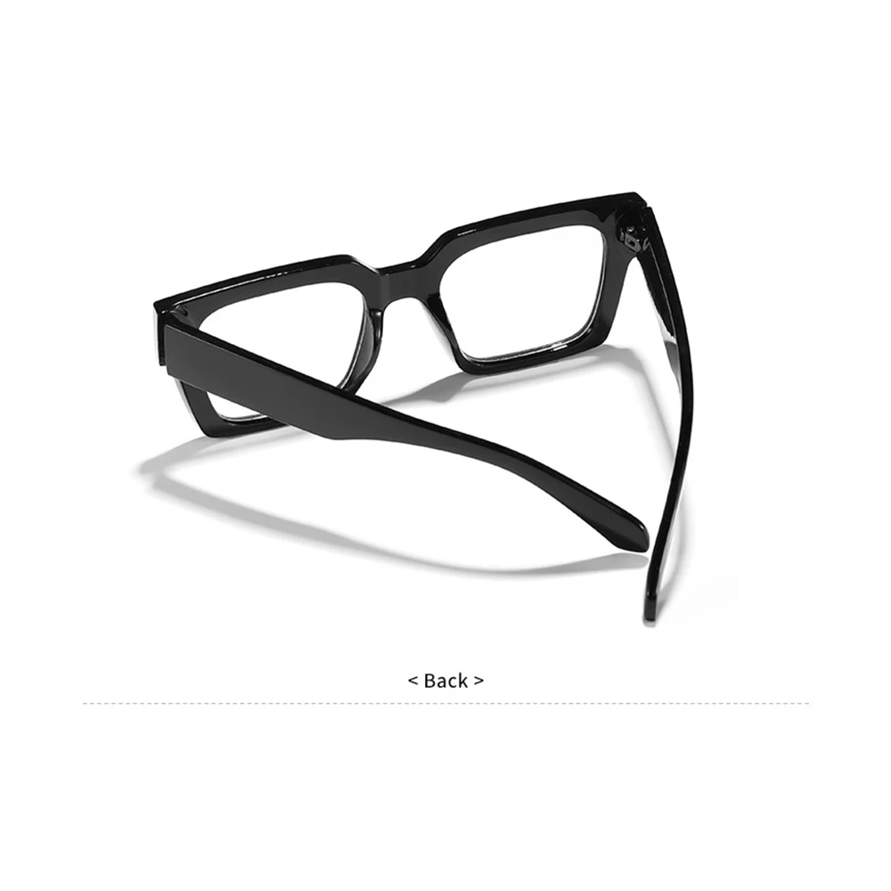 Horn-rimmed Glasses Men Anti Blue Light Blocking Glasses Women Computer Flat Light Glasses Retro Transparent Glasses Highquality