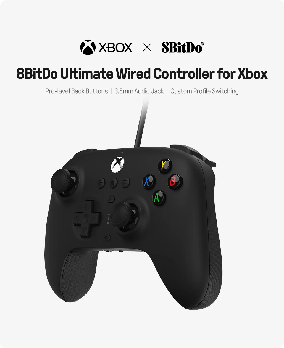 8Bitdo Ultimate Wired Controller for Xbox Series X, Xbox Series S, Xbox  One, Windows 10 & Windows 11 - Officially Licensed - Tech Smart Philippines