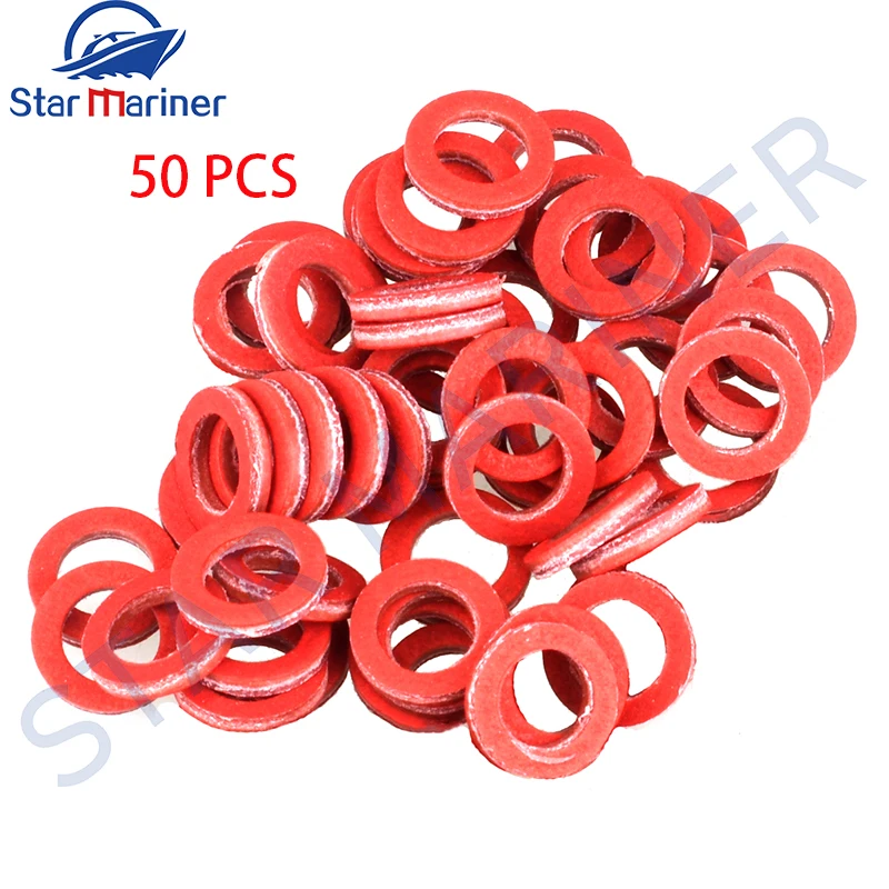 90430-08020-0 RED GASKET Plastic Lower Unit Oil Drain Screw50PCS 90430-08020-00 For Yamaha Parsun boat motor 90430-08003