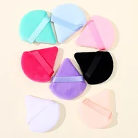 Colorful Triangle Makeup Puff Cosmetic Powder Pufff Makeup Sponge Puff Dry Use Women Smooth Beauty Washable Face Makeup Tool New 1