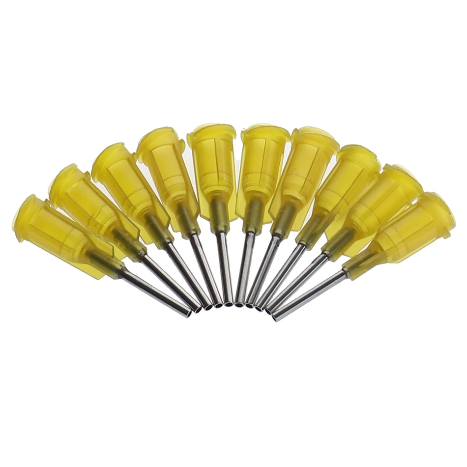 Steel Dispensing Tapered Pinhead Glue Liquid Dispenser Needles 100pcs/lot 14-23G 10 Models Availlable for Dispenser Controller