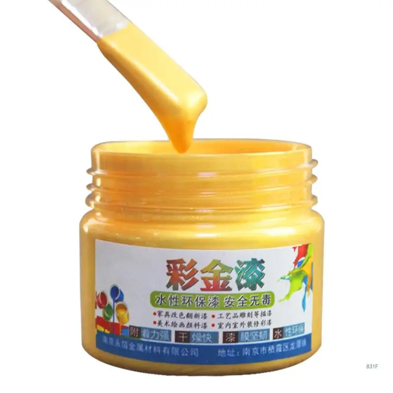 Metallic Paint DIY Wall Paint Epoxy Resin Color Pigment for Painting on Rocks Crafts Canvas Wood Stone Non Fading