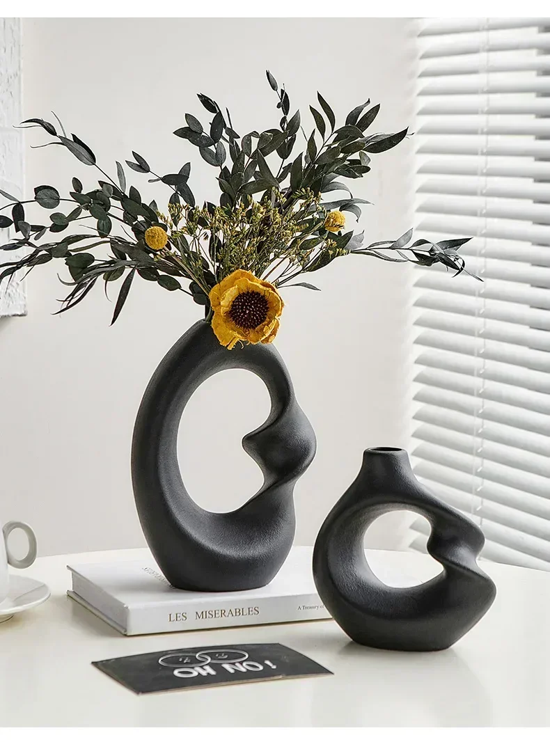 Artistic Curved Decorative Vase