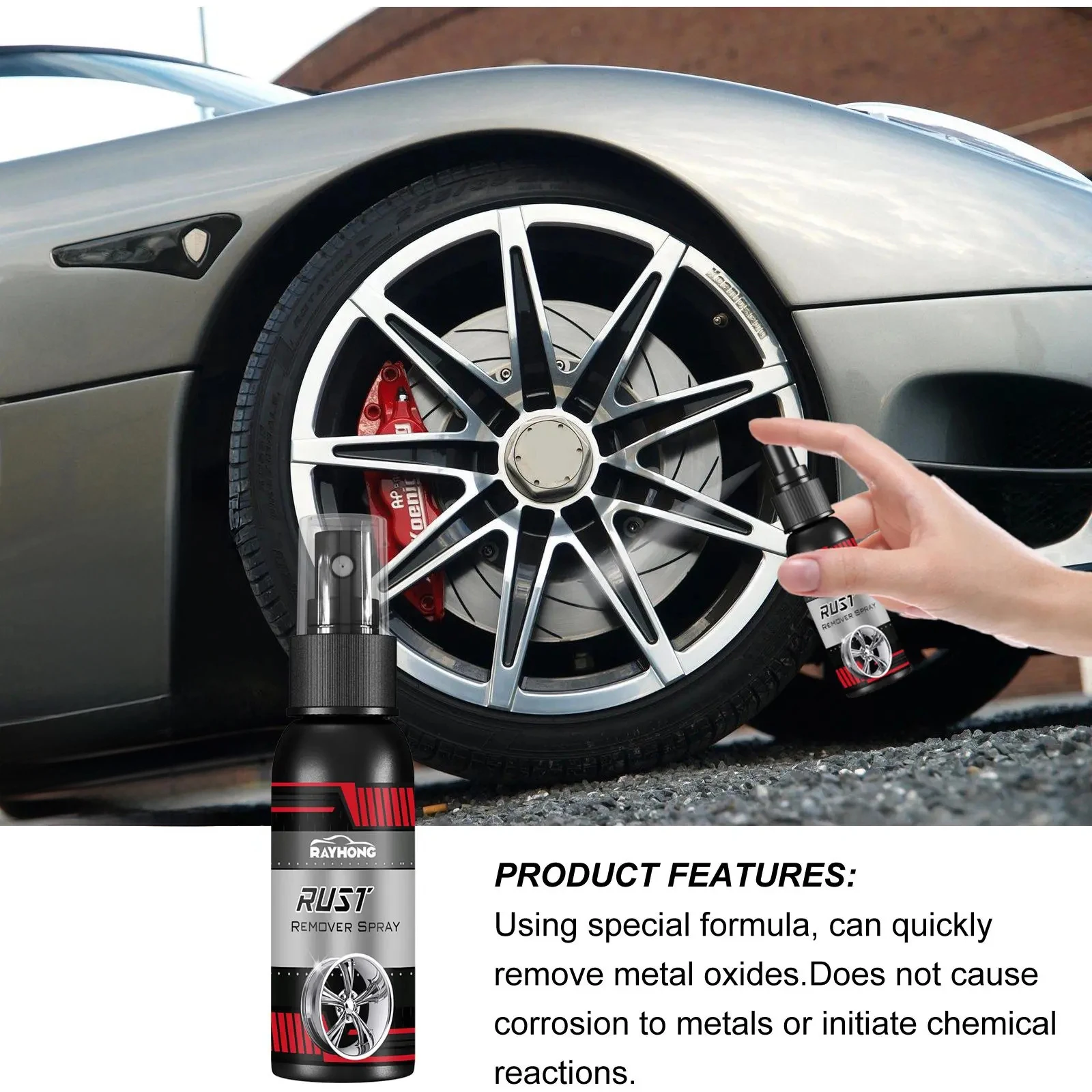 Automobile Tire Rust Remover Automobile Cleaning And Decontamination Turn Brightening Rust Removal To Prevent Oxidation