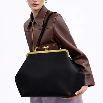 Borsa a Spalla da Donna di Marca, Design Irregolare Raffinato, Borsa a Conchiglia di Lusso, Grande Capacità, Pochette Elegante da Sera