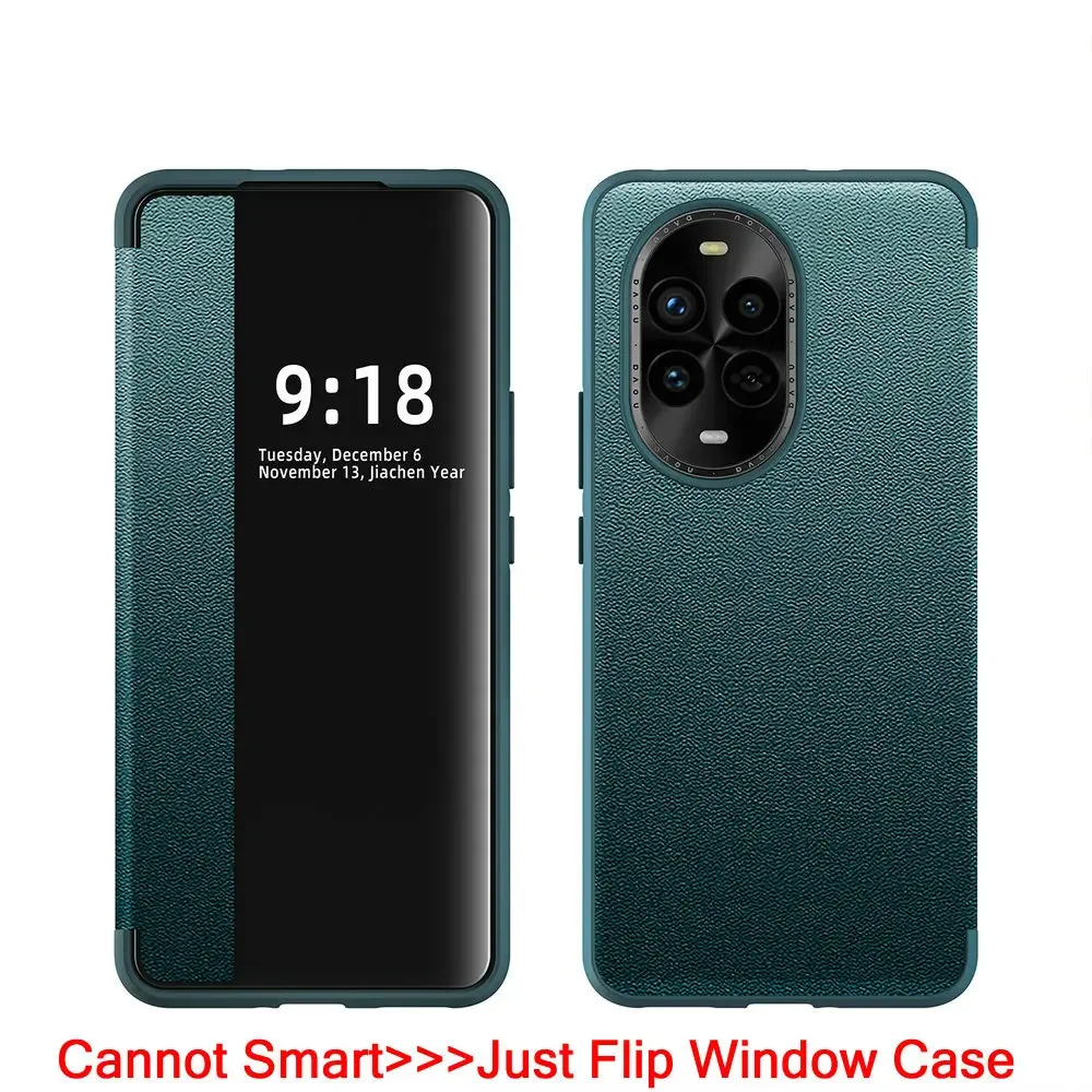 Luxury Leather Window View Book Shockproof Flip Cover Case