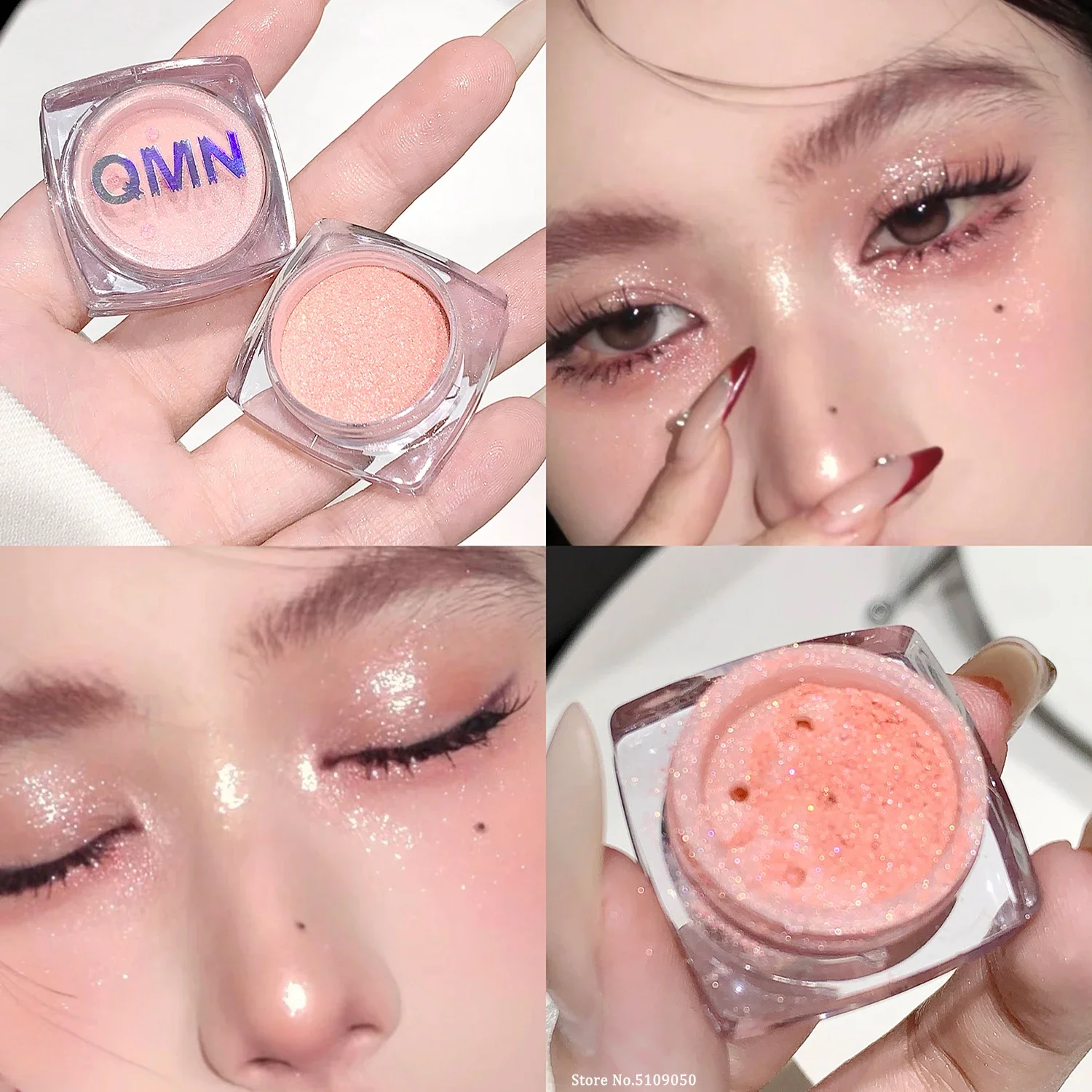 1PC Shimmer Fairy Powder White Pink Glitter Loose Highlighter Sparkling Powder Face Body Makeup Bronzer Illuminator Cosmetic 3