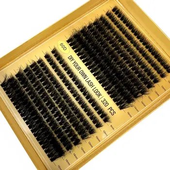 DIY 5D Fluffy Lash Clusters Thick Eyelash Curl Extension 11