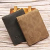 New Retro Men Short Wallet with Zipper Coin Bag Men Leather Wallet Small Money Purse Design Top Men Thin Wallet with Coin Bag 2