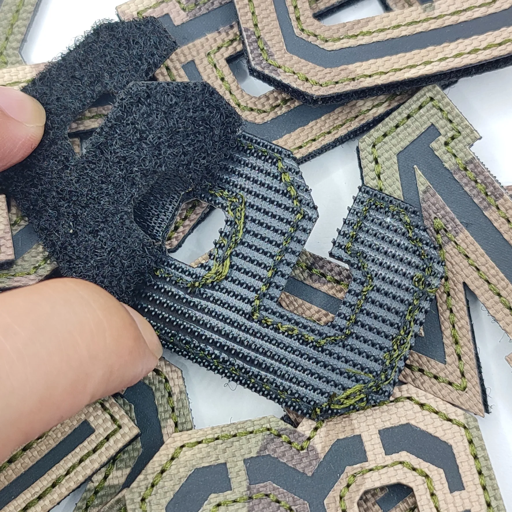 Custom Name English Letter Spanish Letter Military Tactical Backpack Hat Clothes Armband Embroidered Microbadge Magic Patch embroidered patches