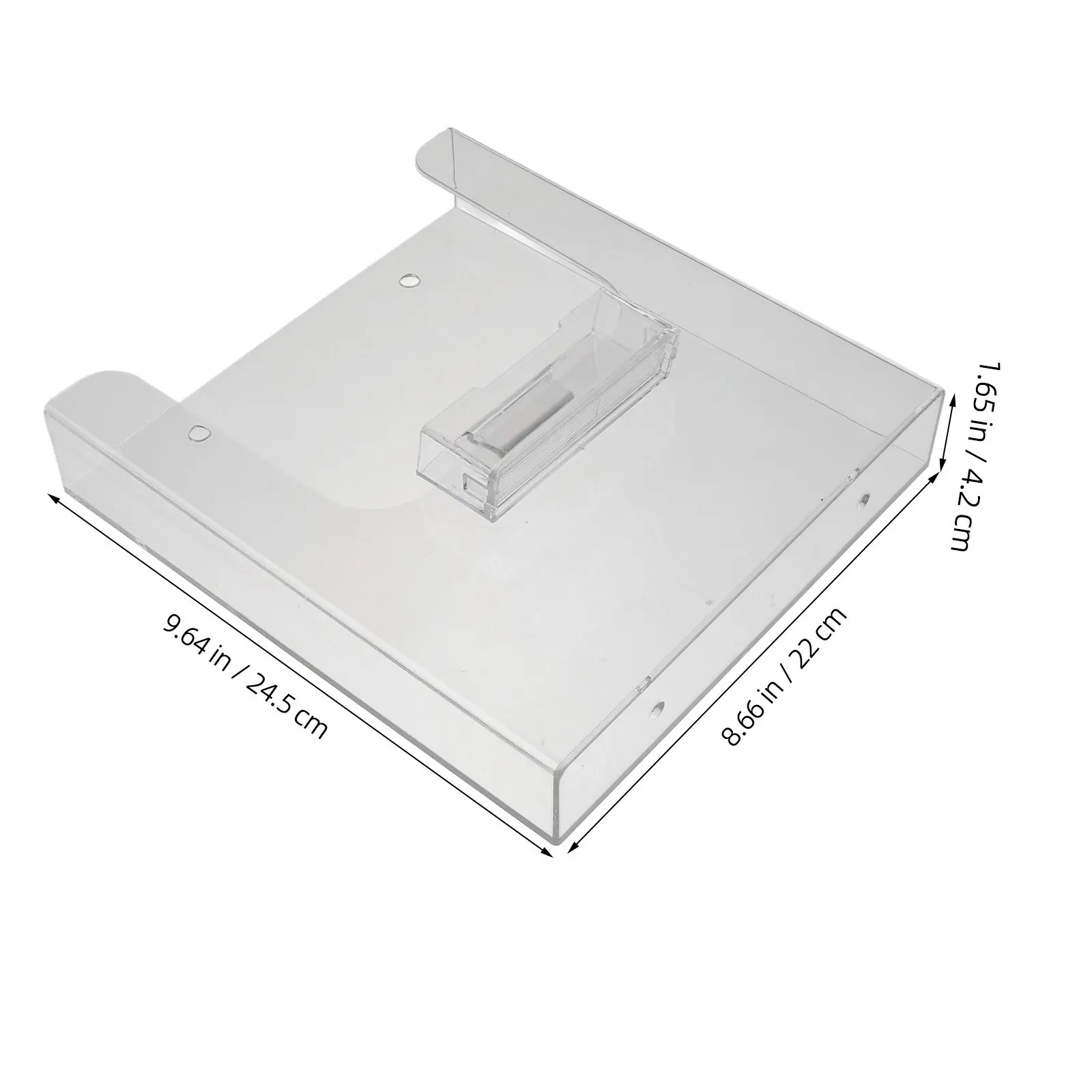 아크릴 A4 걸이형 잡지 정리함 벽걸이 문서 홀더 잡지꽂이 투명 종이 디스플레이 스탠드 (사무실용)