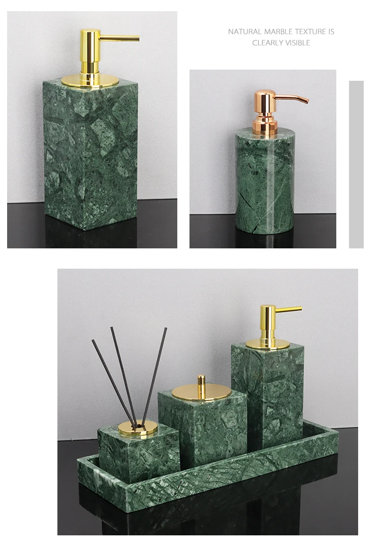 Indian Green Marble Bathroom Set image 4
