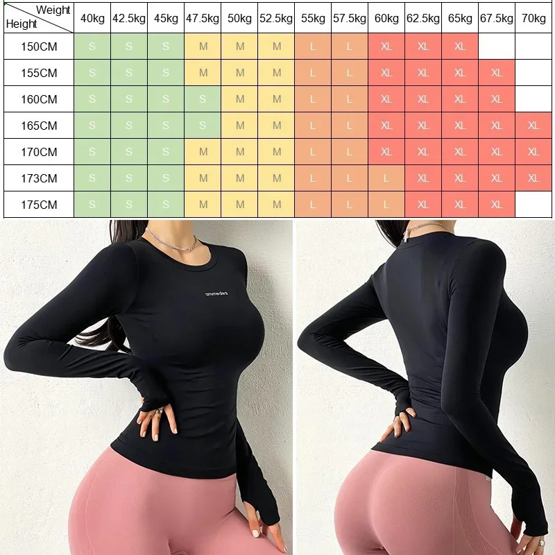 Women's Yoga Shirt Sports T-Shirt Autumn Winter