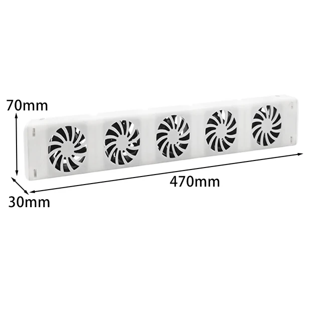 DC 5V/2A 5 Intelligent Cooling Fans For Heating Fireplace Intelligent Cooling Ventilation Radiator Ventilator Temperature Sensor 4
