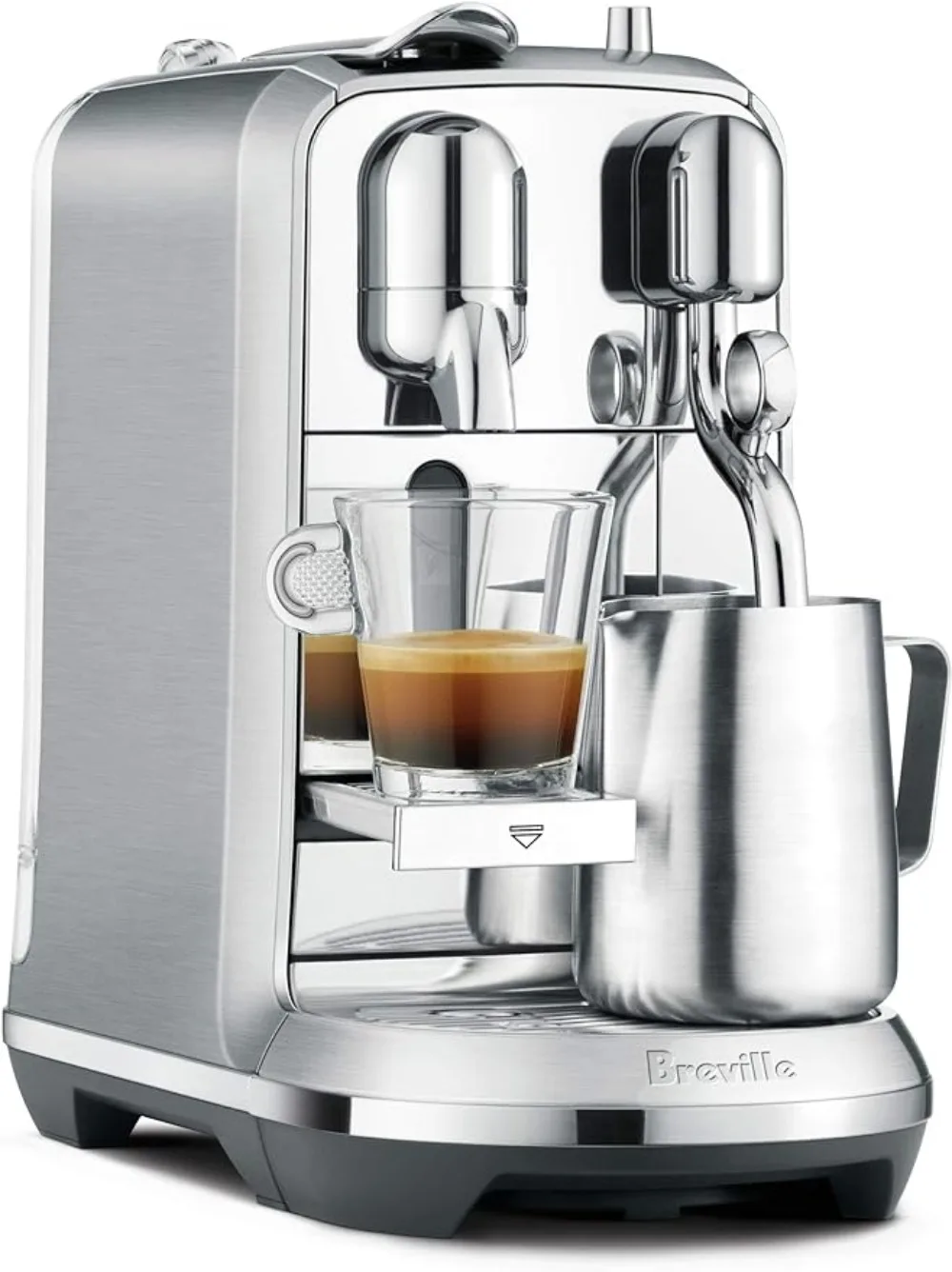 

Breville Nespresso Nespresso Creatista Plus Coffee Espresso Machine, Brushed Stainless Steel BNE800BSSUSC