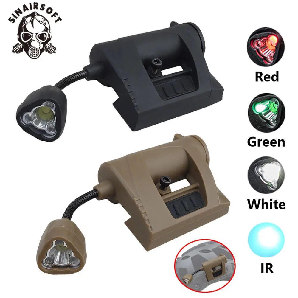 

Tactical Helmet Light Charge Mpls 4 Mode Green Red IR Laser Helmet Lamp FAST Military Helmet Flashlight Outdoor Hunting Helmet