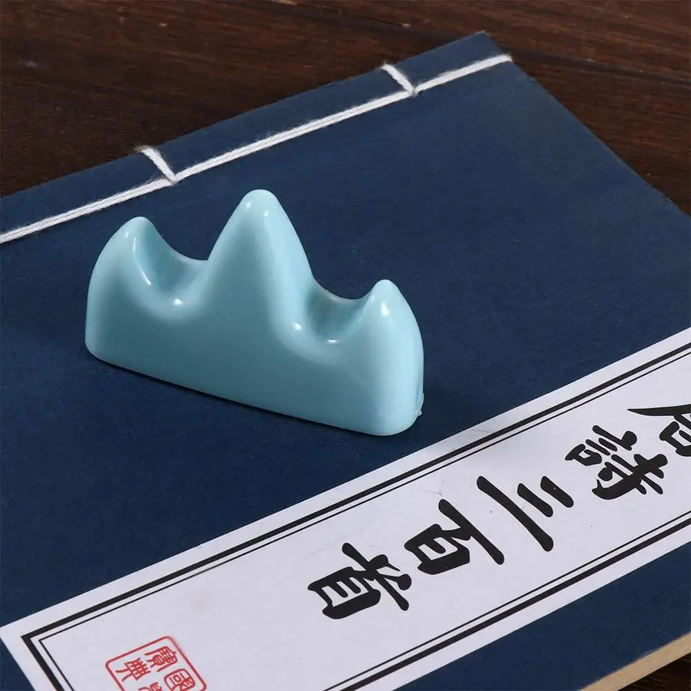 모조 옥 공예 장식 힐 모양 필기구 홀더 학교 사무용품 펜 받침대 잉크 그림 액세서리
