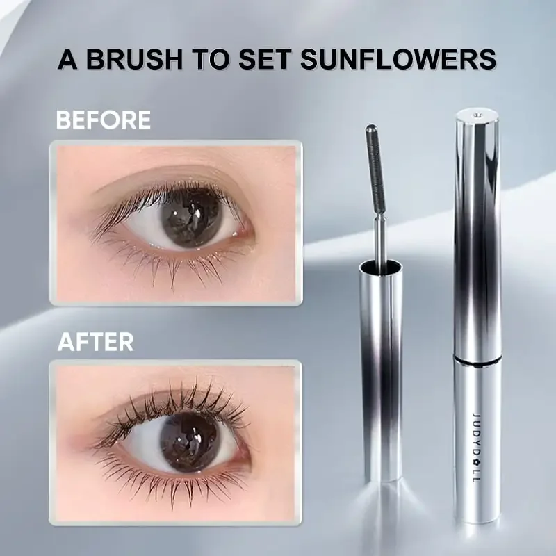 Judydoll Lashes Mascara Waterproof Silk Fiber Mascara Black Long Curling Eyelash Extensions Sexy Eyes Makeup Cosmetics 4
