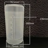 1PC Transparent Adjustable Height PVC Makeup Brush Holder Display Storage Cup Organizer With Lid Dustproof Toiletry Package Box 5