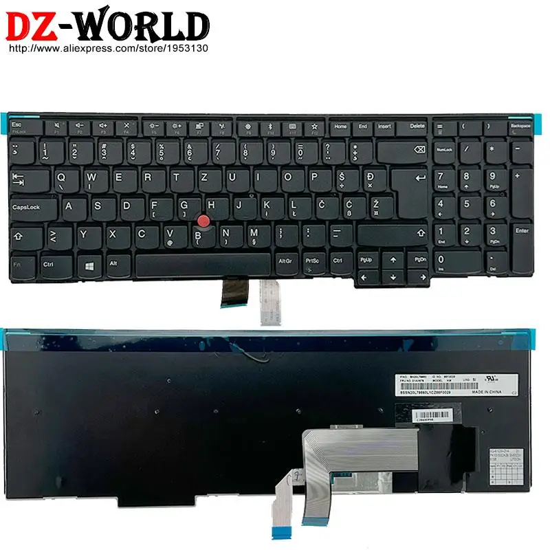 Eslovénia Backlit Teclado para Lenovo Thinkpad L570 P50s T560 W540 T540p W541 T550 W550s L540 L560 04y2412 04y2490 00pa600 si - Imagem 4