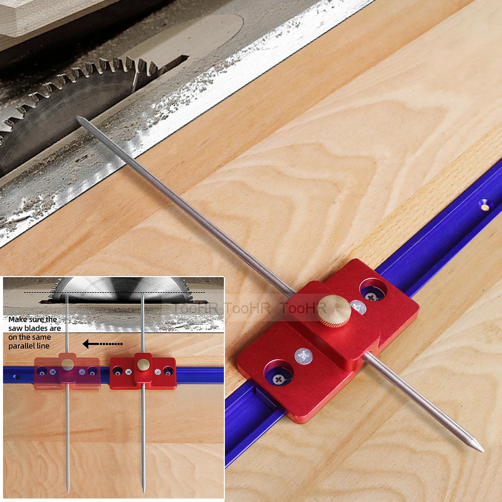 

Saw Indicator Parallel Calibrating Alignment Table Positioning Saw Jig Woodworking Aluminum Table Gauge Fence Adjustable Ruler