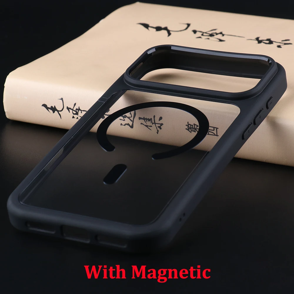 Transparent Shockproof Protective Phone Case - Ultra-Thin Clear Hard PC Back Cover