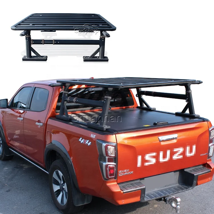 

Universal Aluminum Adjustable Rool Bar Pickup Load Cargo truck roof rack for nissan navara d22 frontier