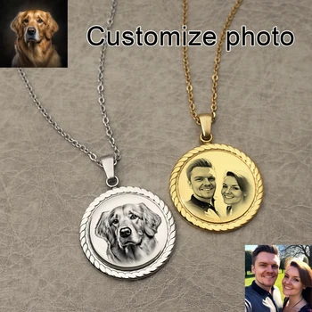 Custom Memorial Photo Necklace 1