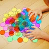 100PCS Counting Chips Coin Toy Baby With Magnetic Stick Bingo Chips Set Counters Mix Color Chips Game Tokens Learning Teaching A 5