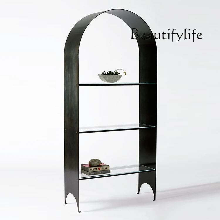 

Скандинавский современный минималистичный Американский индустриальный стиль кованый железный металл ретро стекло многослойный выставочный зал