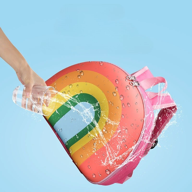 Children's Backpack Kindergarten Small Backpack Children's Rainbow Cake Image Large Opening Waterproof Backpack Kindergarten 4