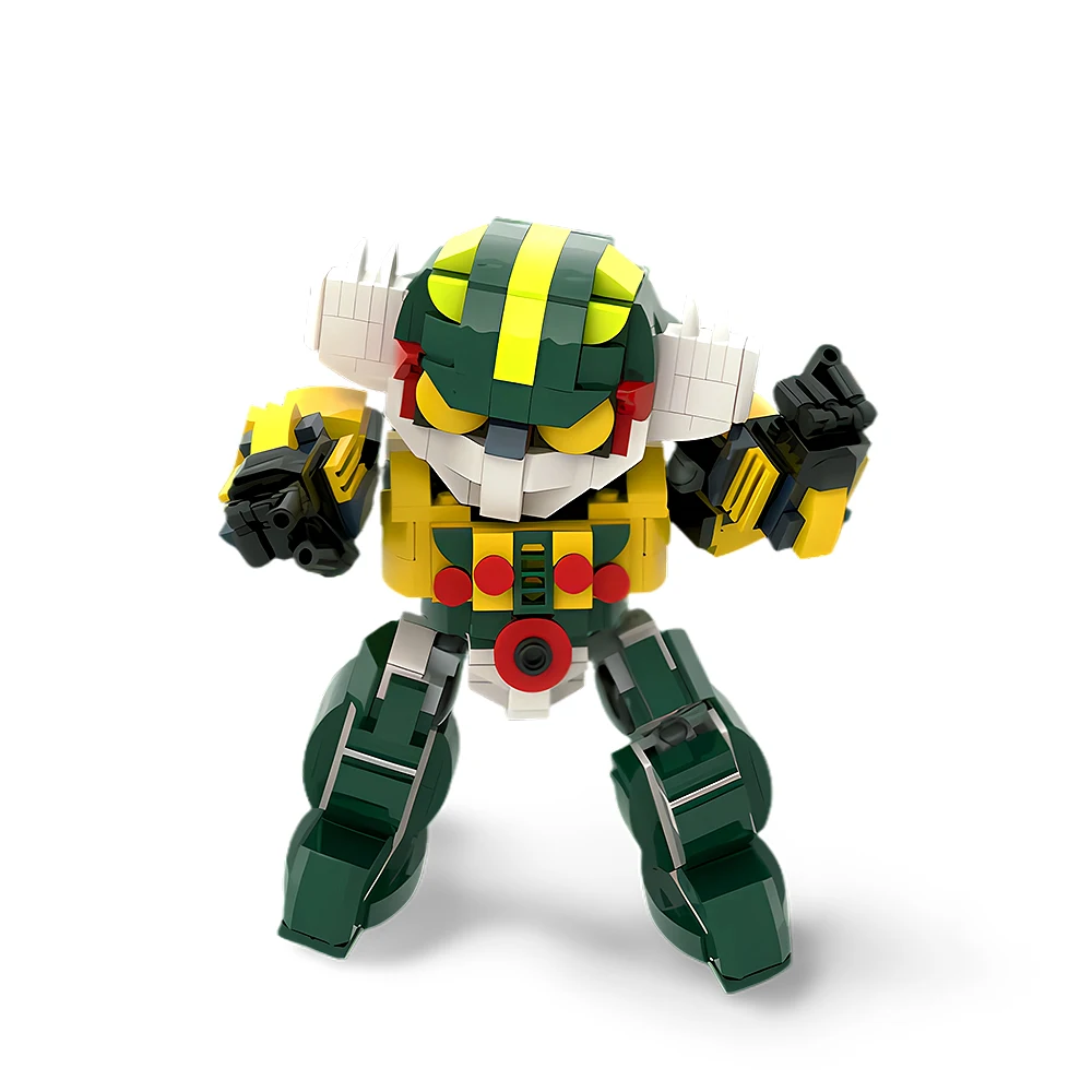 MOC-180753 스틸 지그 로봇 빌딩 블록 모델, 메카 전사 애니메이션 피규어 블록, 창의적인 교육 장난감 선물, 2 in 1, 478PCs