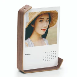 Elegant Acrylic Wooden Photo Frame for Herbarium Display and DIY Decor (Walnut)