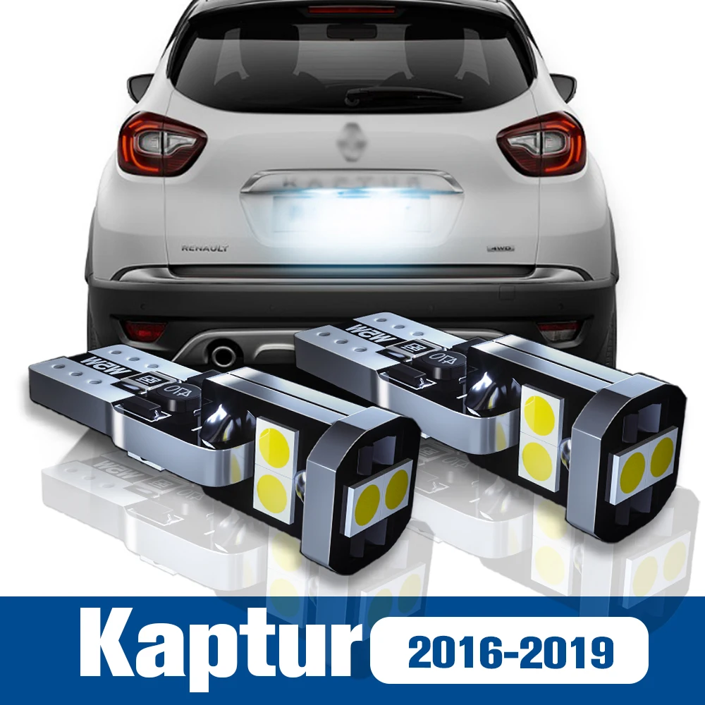 

2pcs LED License Plate Light Lamp Accessories Canbus For Renault Kaptur 2016 2017 2018 2019