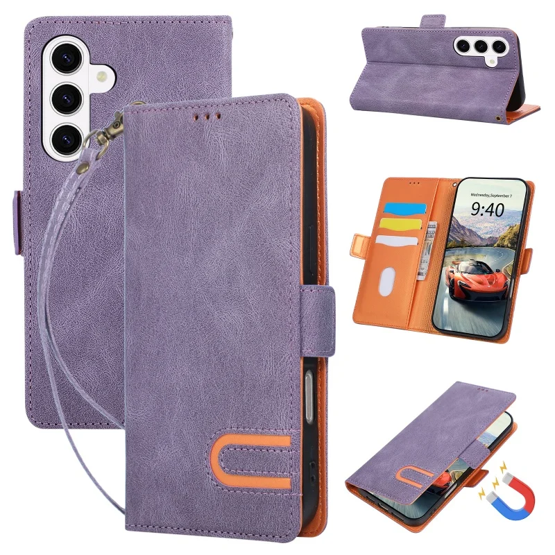Vintage Leather Wallet Phone Case with Card Holder
