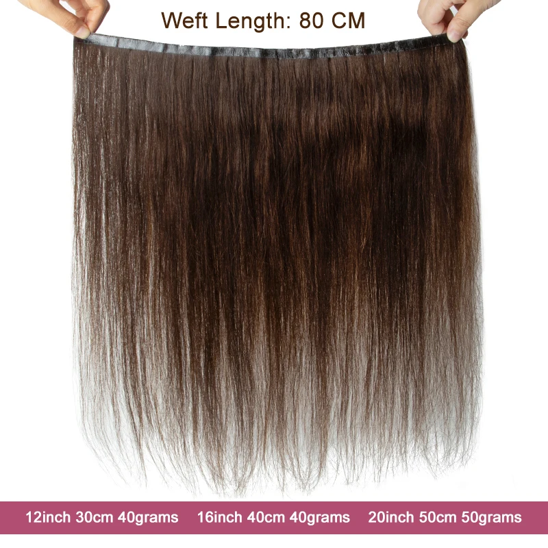 Human Hair Extensions Seamless Natural Tape Weft Long PU Skin Weft Tape 80cm Long Bundles