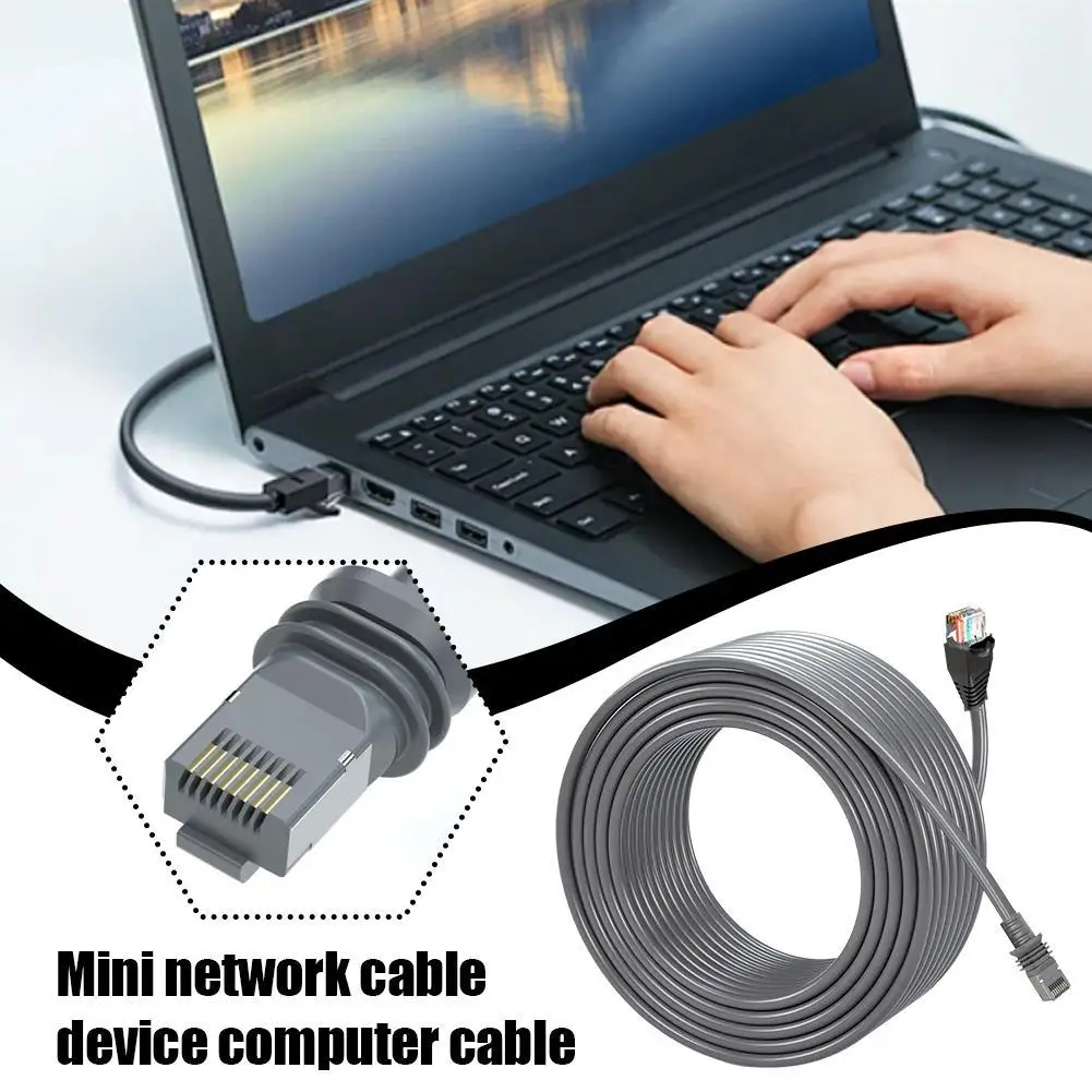 Computer Network Cable 2M/5M/15M High-speed Transmission Suitable For Starlink Mini CAT6 1200Mbps Short Circuit Protection