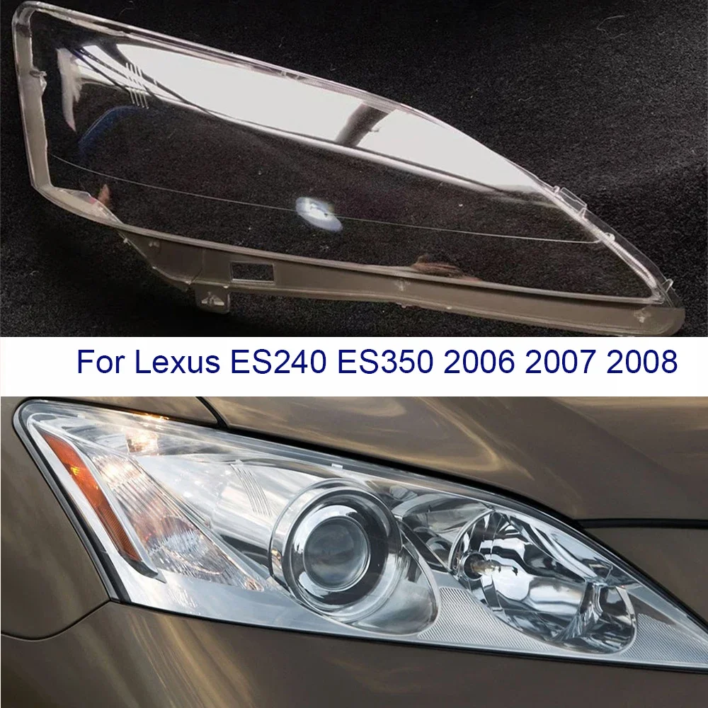 

Glass Light Lamp Caps Headlamp Shell Transparent Lampshade Headlight Cover Waterproof Masks For Lexus ES240 ES350 2006 2007 2008