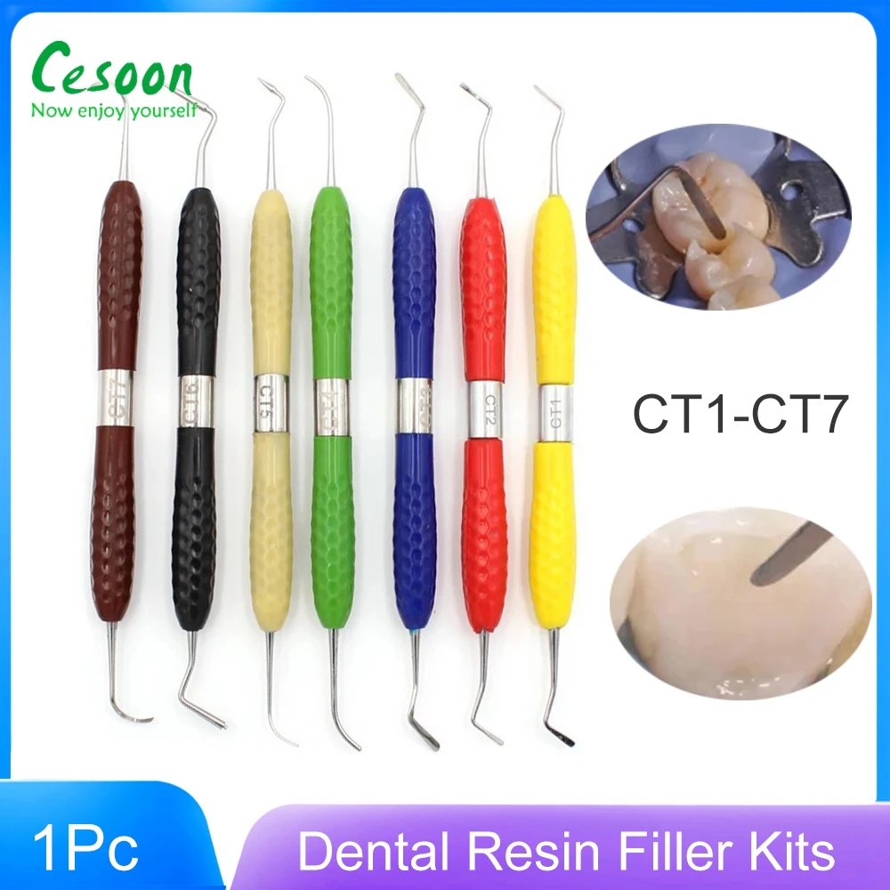 

Стоматологический полимерный наполнитель Cesoon, 1 шт., комплект для восстановления эстетики, силиконовая ручка для LM, полимерный нож, консервный инструмент для стоматологии