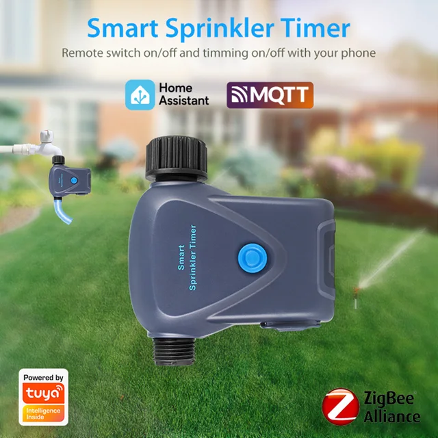 Tuya Zigbee Watering faucet Irrigation Outdoor Automatic Water Control Timer Valve Controller Support Watering 2