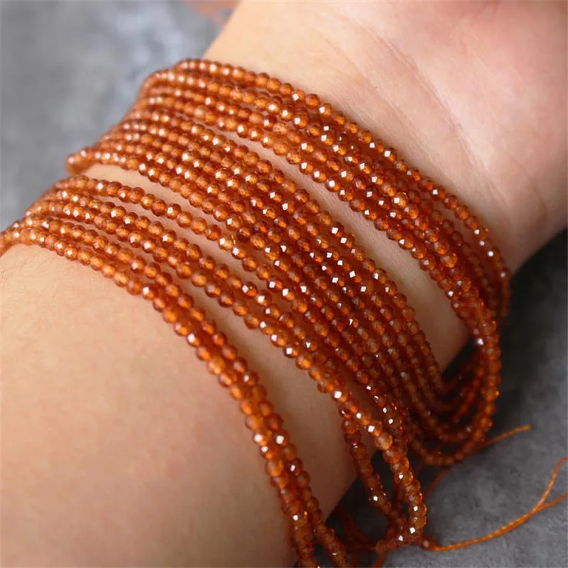 2mm natural stone amethyst tiger eye lapis lazuli beads inlaid with bright pearl jewelry making DIY necklace bracelet jewelry 6