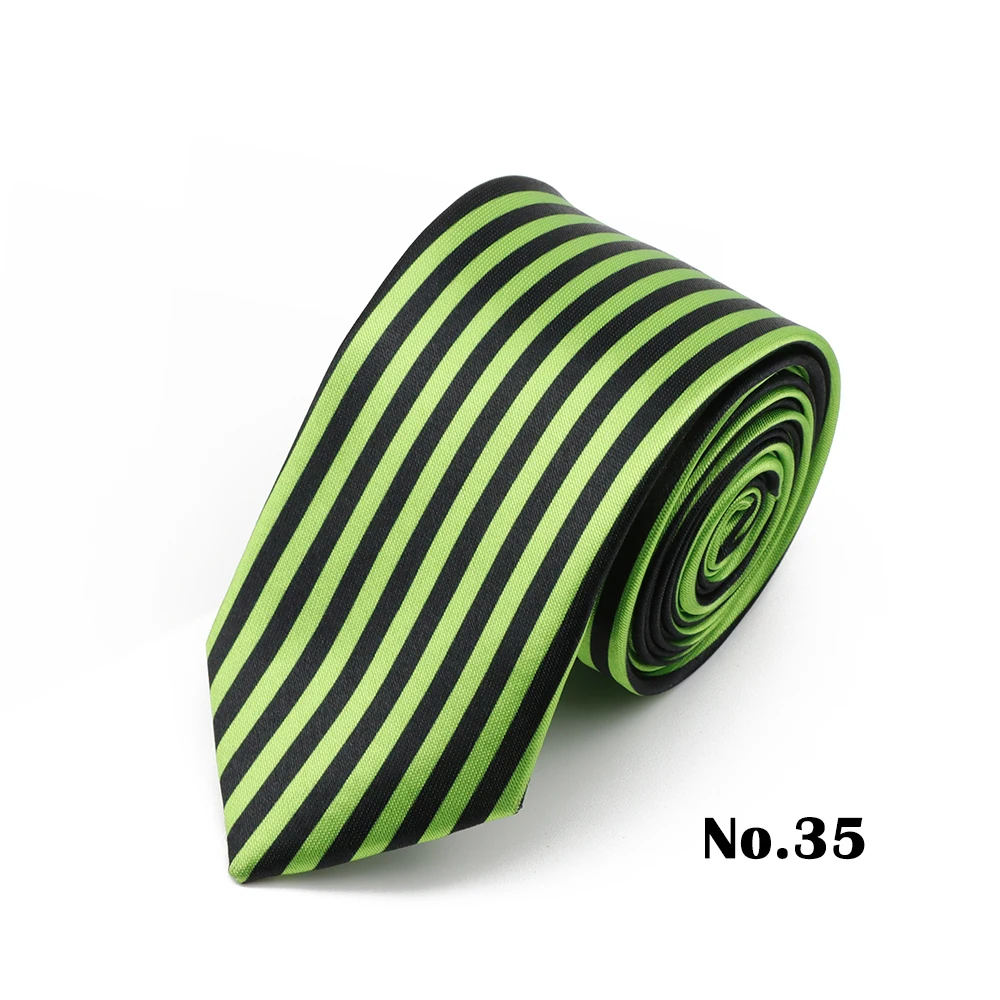 5,5 cm schmale Polyester-Krawatte, schwarz-weiße Streifen, karierter Druck, bunt, bequem, weiche Krawatte, Hochzeit, Party, Accessoires, Geschenk – Detail 35