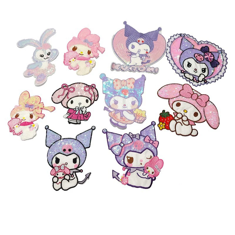 

Kawaii Anime Kuromi Diy Embroidery Sanrio Cute Cartoon Character My Melody Lovely Embroidery Patches Girls Gift