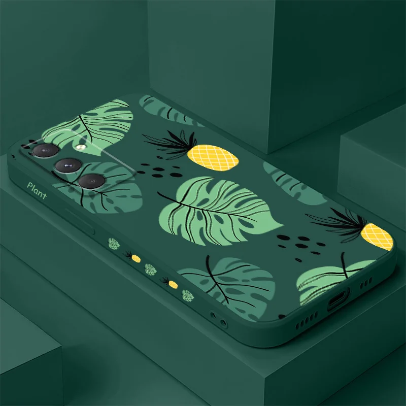 Tropical Pineapple Leaves Phone Case