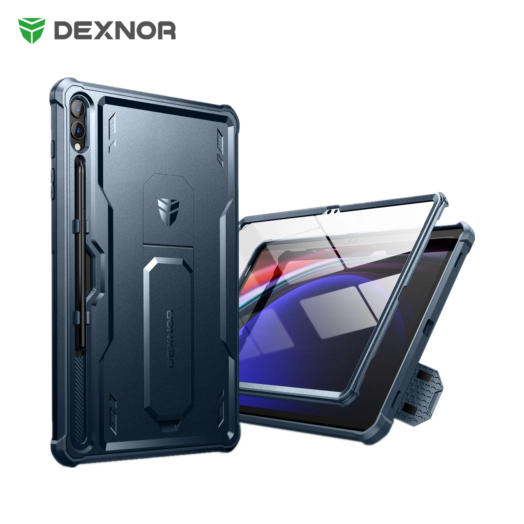 Heavy Shockproof Full Body Capa Protetora Construído em Protetor de Tela Kickstand com Pen Holder Apto para Samsung Galaxy Tab s9 Plus