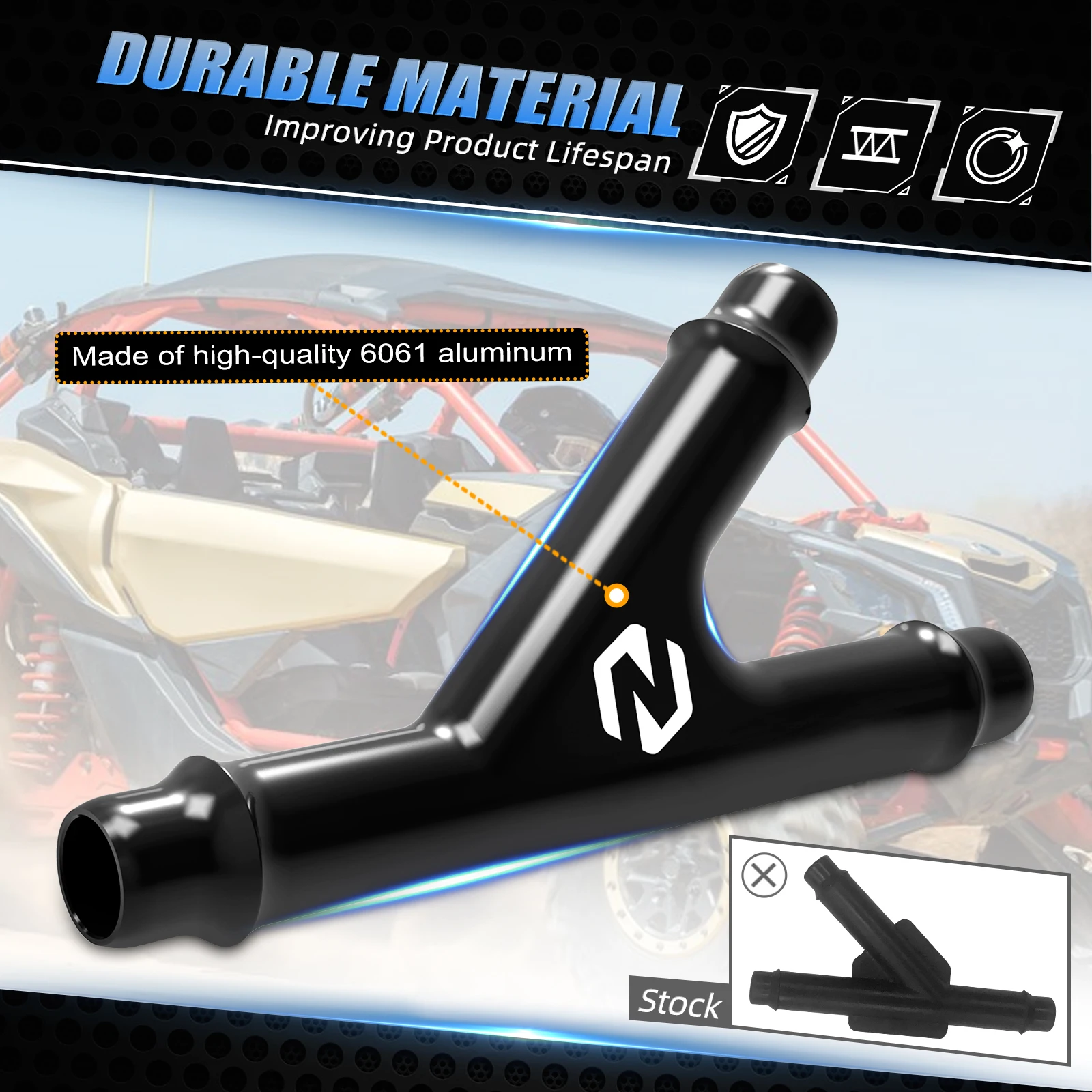 Für CAN AM Y Fitting Connector Für Can-Am Maverick X3 Commander Outlander Renegade Max Defender 1000 1000R 800 UTV Zubehör – Detail 6