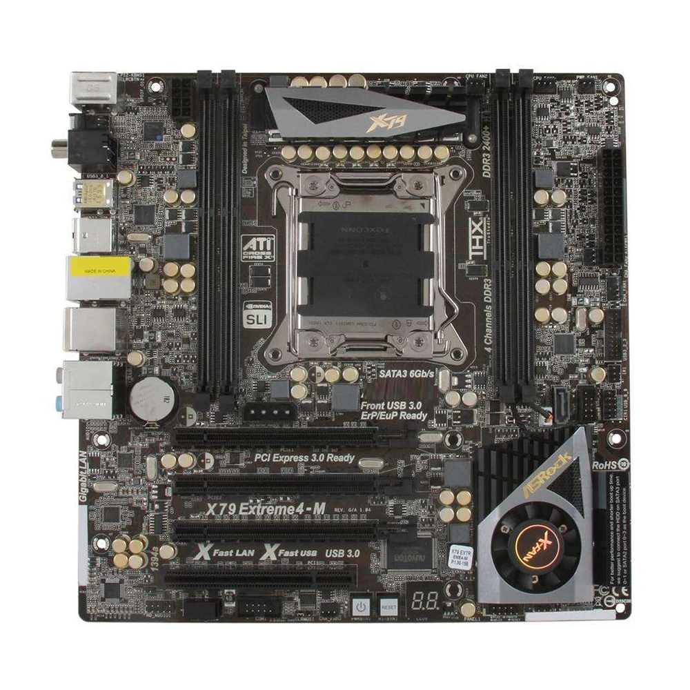 X79 Extreme4-M Desktop Motherboard M-ATX DDR3 2011 Core i7