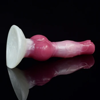 FAAK Dog Dildo Knot Anal Plug with Suction Cup Dragon Masturbators Prostate Massager Sex Shop Sexy Toys for Men Women Gay Adults 3